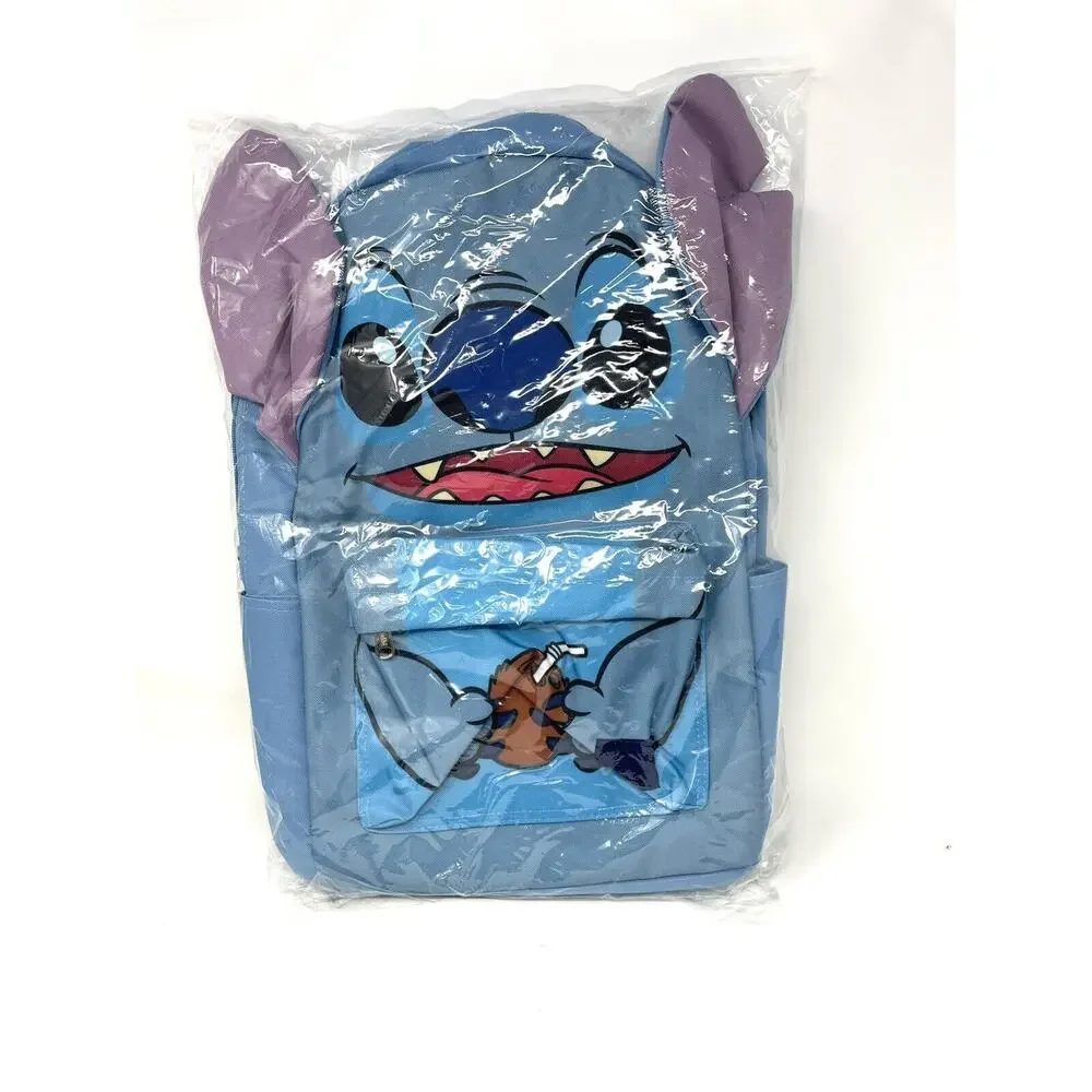 Loungefly Disney Stitch Full Size Nylon Backpack Ears Coconut New NO TAGS Large